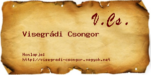 Visegrádi Csongor névjegykártya