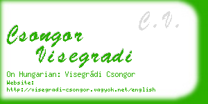 csongor visegradi business card