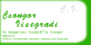 csongor visegradi business card